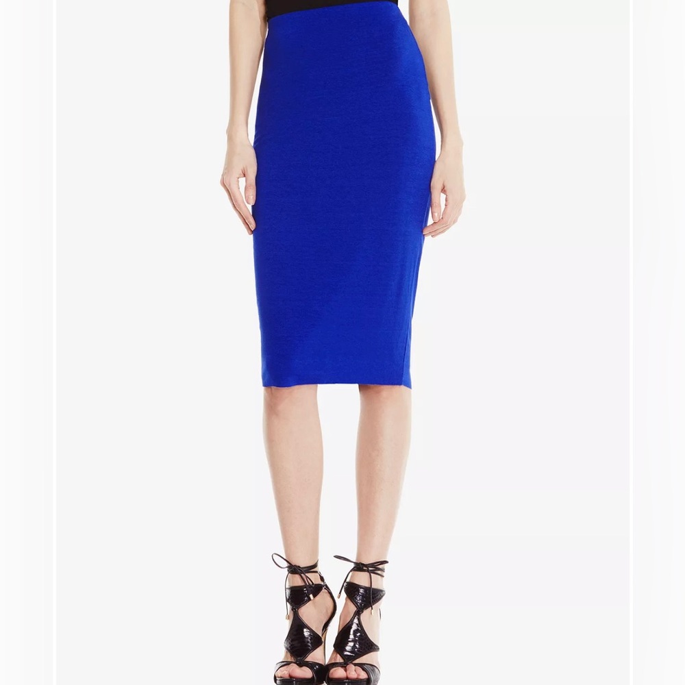 Vince Camuto blue pencil skirt in small